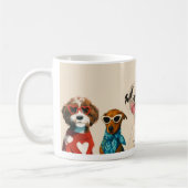 Coole Pet Dog Grafik-Tasse Kaffeetasse (Links)