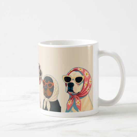 Coole Pet Dog Grafik-Tasse Kaffeetasse (Rechts)
