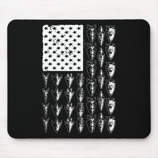 Coole Pfeilspitze für Männer Bowhunt Arrow Jagd Mousepad (Vorne)