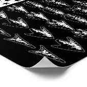 Coole Pfeilspitze für Männer Bowhunt Arrow Jagd Poster (Ecke)