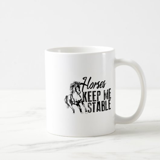 Coole Pferde Behielt Mich Stabile Ausritte Kaffeetasse (Rechts)