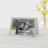 COOLE PFERDE ERHALTEN "GLÜCKLICHEN GEBURTSTAG" KARTE (Gelbe Blume)