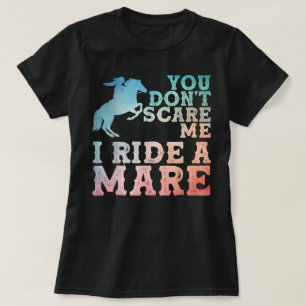 Coole Pferdereit-Kunst Frauen Mädchen Reitsport T-Shirt