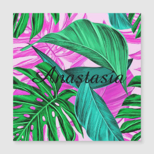 Coole, Phantastische, fluoreszierende tropische Pa Magnetkarte