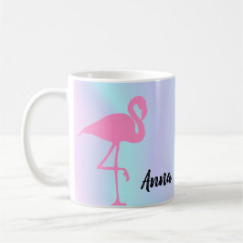 Coole Phantastische Holografie, rosa Flamingo Kaffeetasse