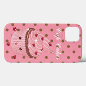 Coole, Phantastische Pink Cup Cakes Case-Mate iPhone Hülle (Rückseite (Horizontal))