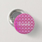 Coole, Phantastische Rosa Donuts Button (Vorne & Hinten)