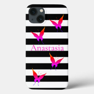 Coole, Phantastische, schwarze und weiße Streifen, Case-Mate iPhone Hülle