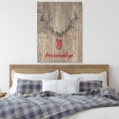 Coole phantastische trendige Hirschskizze Leinwanddruck (Insitu (Schlafzimmer))