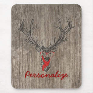 Coole phantastische trendige Hirschskizze Mousepad