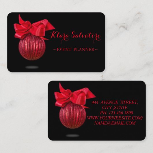 Coole Phantastische Weihnachtsbraun Visitenkarte (Vorne/Hinten)