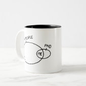 Coole PhD-Tasse Zweifarbige Tasse (Vorderseite Links)