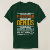 Coole Philosophen Design Zitat Internet Access Phi T-Shirt (Design vorne)
