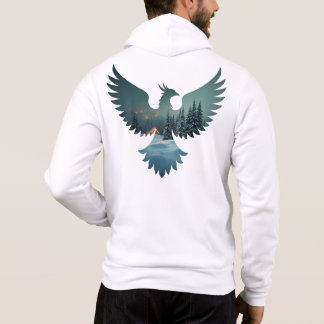 Coole Phoenix-Weihnachtslandschaft Hoodie
