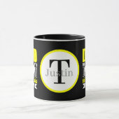 Coole Pickleball-Dad-Wortkunst  Tasse (Zentrum)