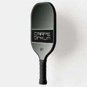 Coole Pickleball Dink Pun Gradient Initialen Schwa Pickleball Schläger (Links)