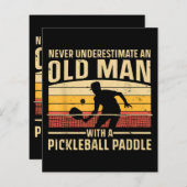 Coole Pickleball Kunst für Männer Frauen Paddeln (Vorne/Hinten)