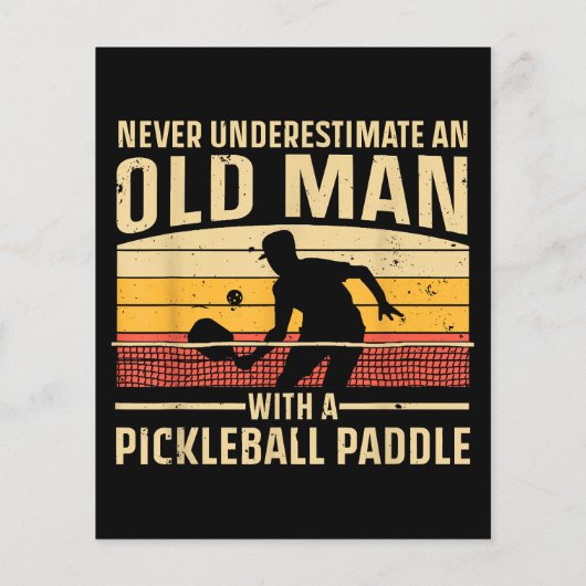 Coole Pickleball Kunst für Männer Frauen Paddeln (Rückseite)