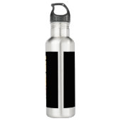 Coole Pickleball Kunst für Männer Frauen Paddeln Edelstahlflasche (Rückseite)