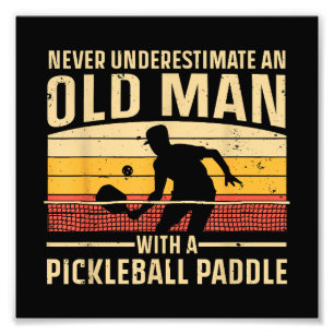 Coole Pickleball Kunst für Männer Frauen Paddeln Fotodruck