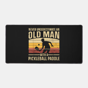 Coole Pickleball Kunst für Männer Frauen Paddeln Schreibtischunterlage