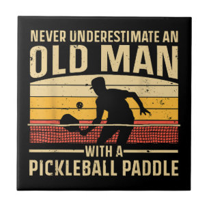 Coole Pickleball-Kunst für Männer Frauen Paddle Pi Fliese