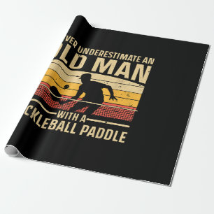 Coole Pickleball-Kunst für Männer Frauen Paddle Pi Geschenkpapier
