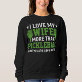Coole Pickleball-Kunst für Männer Frauen Sweatshirt (Vorderseite)