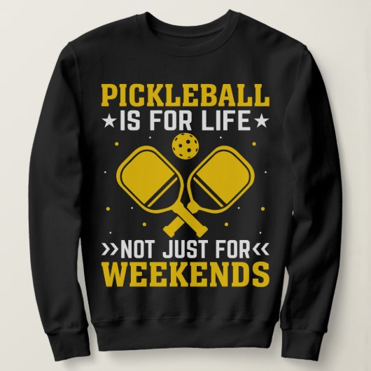 Coole Pickleball-Kunst für Männer Frauen Sweatshirt (Design vorne)