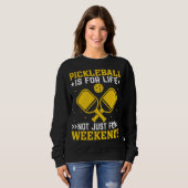 Coole Pickleball-Kunst für Männer Frauen Sweatshirt (Vorne ganz)