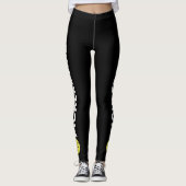 Coole Pickleball-Leggings Gelber Ball Benutzerdefi Leggings (Vorderseite)