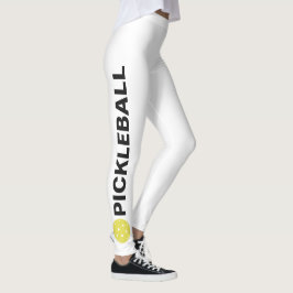 Coole Pickleball-Leggings Gelber Ball Leggings