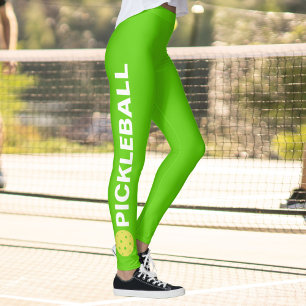 Coole Pickleball Leggings-gelber Leggings