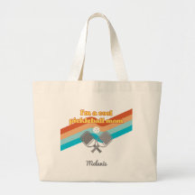 Coole Pickleball Mama Tote Bag Große Retro