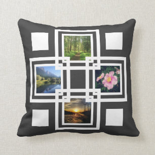 Coole Pics geometrische Staplungsquadrate Kissen