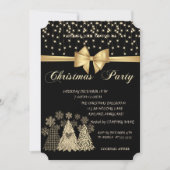 Coole Pine Trees Bow Company Weihnachtsfeiertag Pa Einladung (Vorderseite)