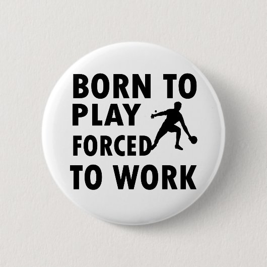 Coole Ping Pong Entwürfe Button (Vorderseite)