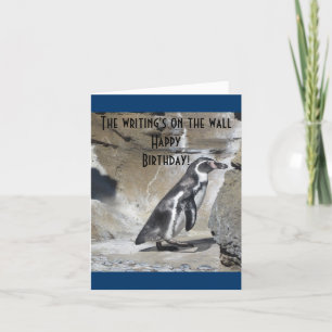 Coole Pinguin-Geburtstagsgrüße Karte