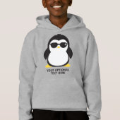 Coole Pinguin-Shirts mit benutzerdefiniertem Text Hoodie (Vorderseite)