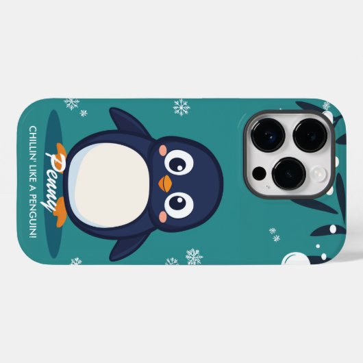 Coole Pinguin Vibes - Niedlich & gemütlich Case-Mate iPhone Hülle (Rückseite (Horizontal))