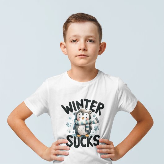 Coole Pinguin-Winter-Unzufriedenheit T-Shirt