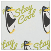 Coole Pinguine bleibe Stoff (Nahaufnahme)