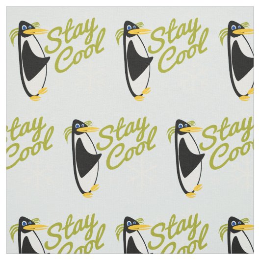 Coole Pinguine bleibe Stoff (Muster)