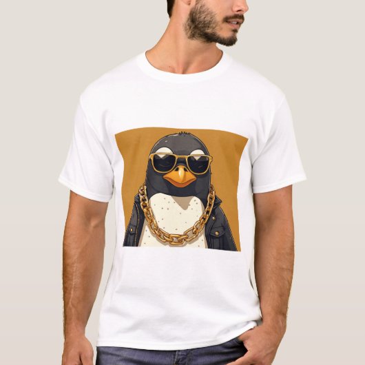 Coole Pinguine, Jacken und Sonnenbrillen mit Hinte (Vorderseite)