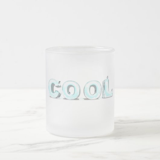 Coole Pinguine Mattglastasse (Mittel)