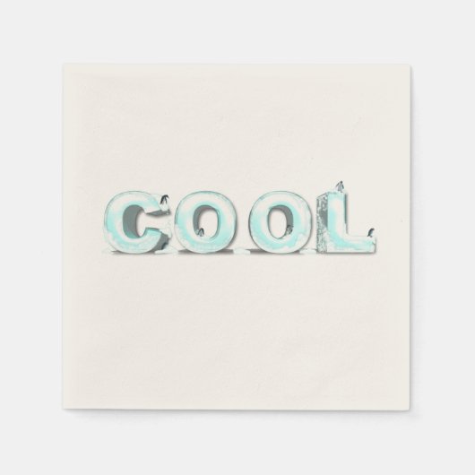 Coole Pinguine Serviette (Vorderseite)