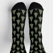 Coole Piniensocken mit individueller Monogramm Socken (Oben)