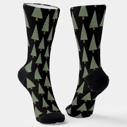 Coole Piniensocken mit individueller Monogramm Socken (Gewinkelt)
