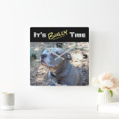 Coole Pitbull Bullezeit Uhr (Zuhause)