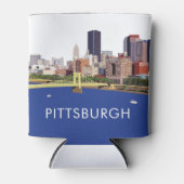 Coole Pittsburgh Skyline-Computerdarstellung Dosenkühler (Vorderseite)